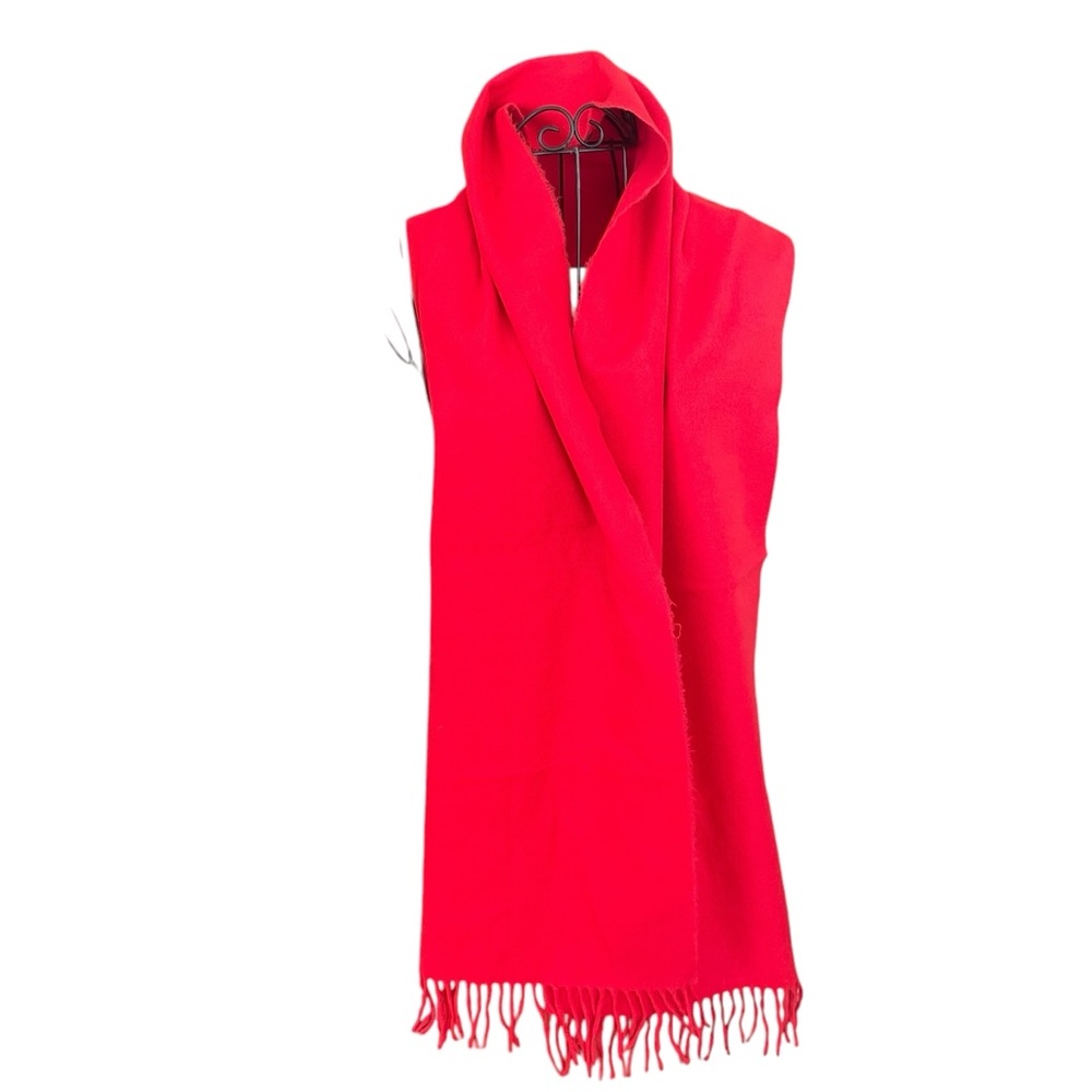 Elegant Red Scarf Great Condition